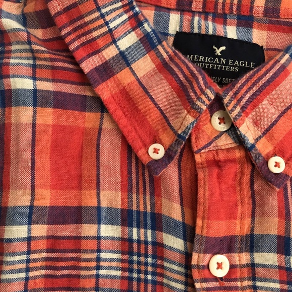 American Eagle Outfitters Other - American Eagle long-sleeve plaid button-up shirt
